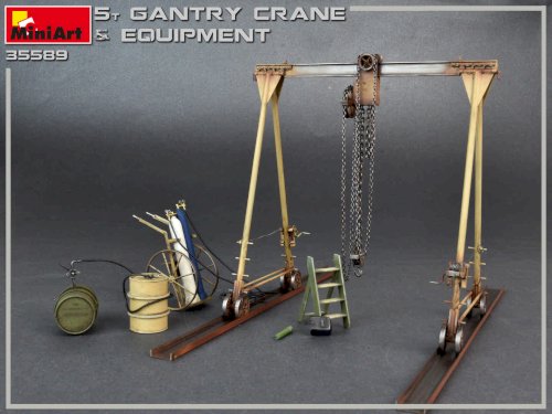 MiniArt, 5 Ton Gantry Crane & Equipment, 1:35