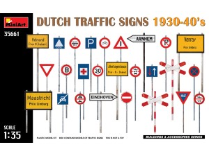 MiniArt, Dutch Traffic Signs, 1930-40's, 1:35