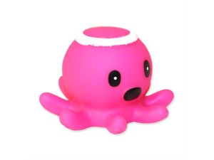 Magni, badedyr m/ lys, pink blæksprutte