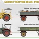 MiniArt, Tysk Traktor D8506 med trailer, 1:35