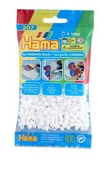 Hama Midi, perler, 1.000 stk., hvid (01)