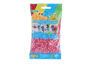 Hama Midi, perler, 1.000 stk., lyserød (06)