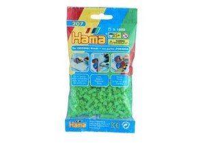 Hama Midi, perler, 1.000 stk., fluorescerende grøn (42)