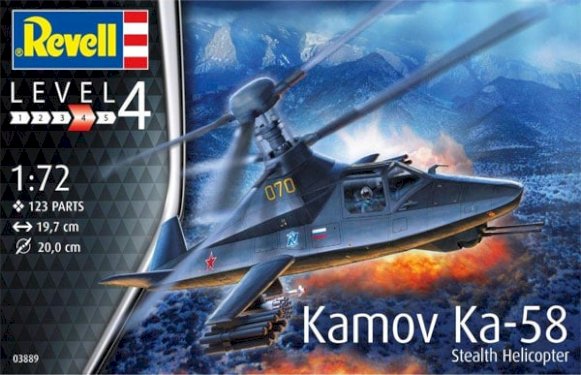 Revell, Kamov Ka-58 Stealth Helicopter, 1:72