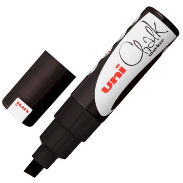 Uni Chalk PWE-8K, sletbar marker, sort