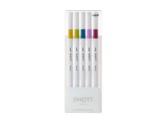 Uni Emott, Fine 0.4, 5 tuscher, vintagefarver