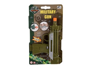 Military Maskinpistol med lyd og lys