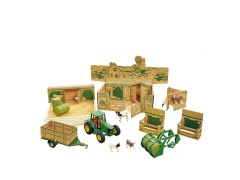 Britains, Farm In A Box, landbrugssæt m/ John Deere-traktor