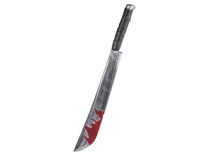 Kæmpe machete m/ blod, 73 cm