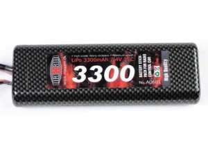 Maxam Lipo Batteri 3300Mah-7.4V-35C T-Plug/Jst-Xh
