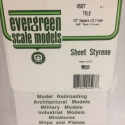 Evergreen Styrenplade, 1,0 mm m/ 12,7 mm fliser, 15 x 30 cm (1,1 mm fuge)