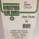 Evergreen Styrenplade, 1,0 mm m/ 3,2 mm fliser, 15 x 30 cm (0,28 mm fuge)