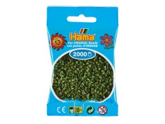 Hama Mini, perler, 2.000 stk., oliven (84)