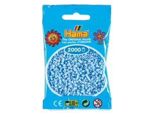 Hama Mini, perler, 2.000 stk., pastel isblå (97)