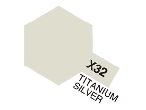 Tamiya Acrylic Mini X-32 Titan. Silver