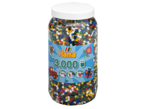 Hama Midi, perler, 13.000 stk., mix 66, 6 standardfarver