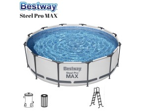 BestWay, Steel Pro Max Rund Pool 366 x 100cm m/tilbehør