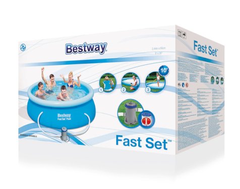 Bestway, Fast Set Pool m/ pumpe, 366 cm