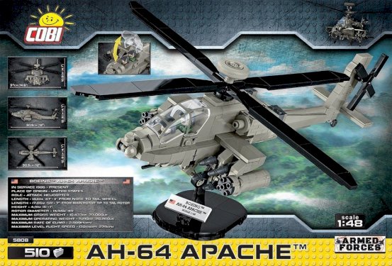Cobi, AH-64 Apache, amerikansk helikopter, 510 dele