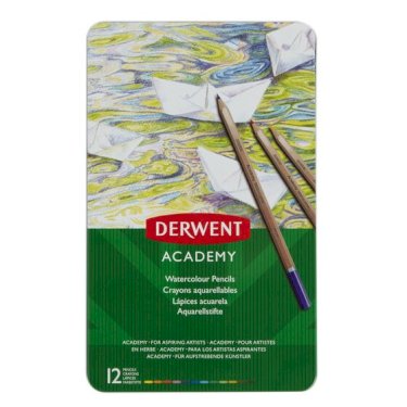 Derwent Academy, akvarelblyanter, 12 stk.