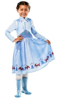 Frozen Olafs Adventures Anna kostume 128cm (7-8 år)