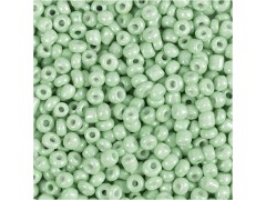 Rocailleperler, 3 mm, lys grøn