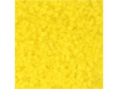 Korte rørperler, 1,7 mm, gul