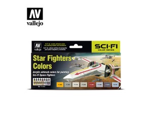 Vallejo Model Air, Star Fighters Colors, 8 x 17 ml