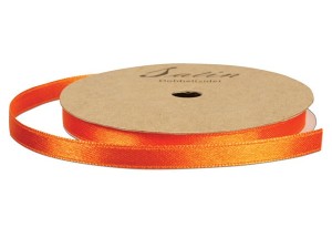 Satinbånd, 3 mm, 10 m, orange