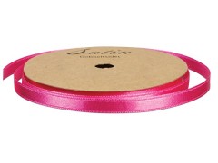 Satinbånd, 6 mm, 10 m, pink
