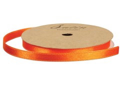 Satinbånd, 6 mm, 10 m, orange