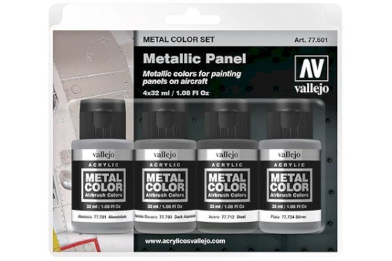 Vallejo Metal Color Metallic Panel 4 x 32ml.