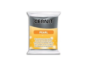 Cernit Pearl, 56 g, sort