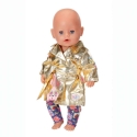 Baby Born, guldfrakke m/ bukser, 43 cm