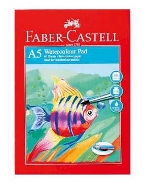 Faber-Castell, akvarelblok, A5, 140 g/m2, 40 ark