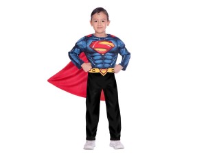 Superman, muskeltop m/ kappe, 4-6 år