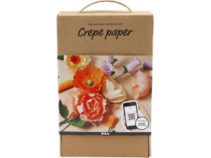 DIY-sæt, blomster af crepepapir