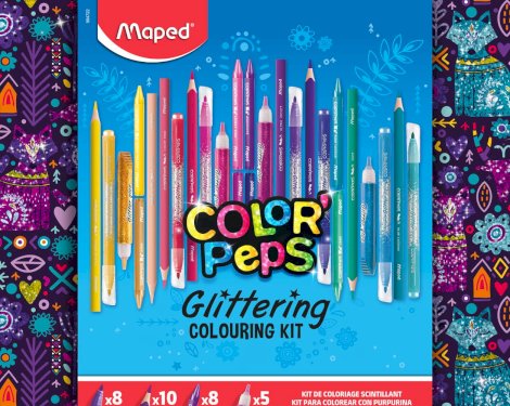Maped Color'Peps, stort glitter-tegnesæt