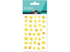 Maildor, Cooky, 3D-klistermærker, gule stjerner