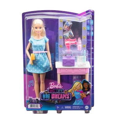 Barbie, Big City - Big Dreams, Malibu-dukke m/ sminkebord