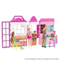 Barbie, restaurant m/ dukke og tilbehør