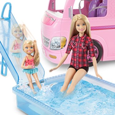 Barbie, Dreamcamper, autocamper m/ tilbehør