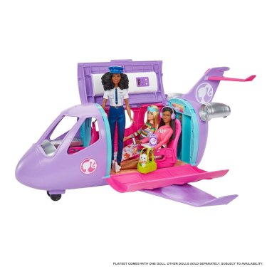 Barbie, flyvemaskine m/ dukke og tilbehør