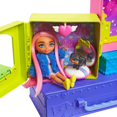 Barbie Extra, legesæt m/ mini-dukke og hvalpe