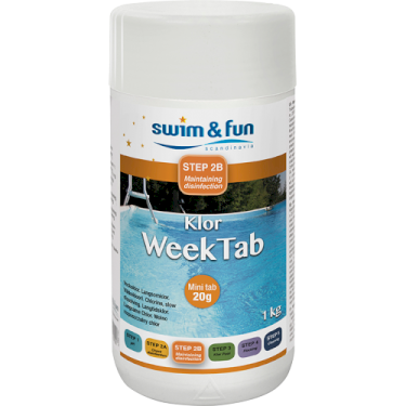 Swim & Fun, Klor WeekTabs, tabletter, 1 kg