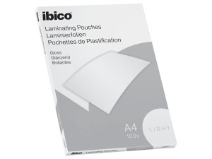Ibico, lamineringslomme, light, A4, 80 µm, 100 stk.