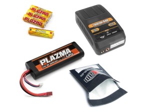 R/C Lipo Batteri Og Lader Pakke - Mini