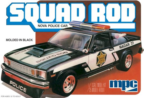 MPC, Chevy Nova Squad Rod Police Car 1979, 1:25