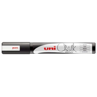Uni Chalk PWE-5M, sletbar marker, sort