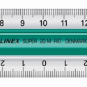 Linex Super Series, lineal, grøn, 20 cm